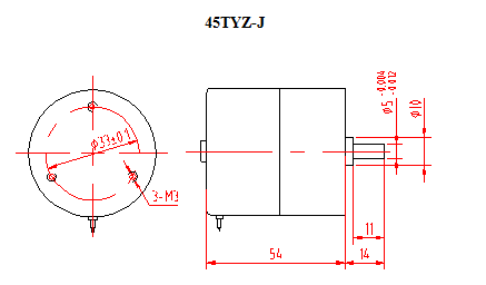 永磁容分同步电机45TYZ-C、上海上自仪